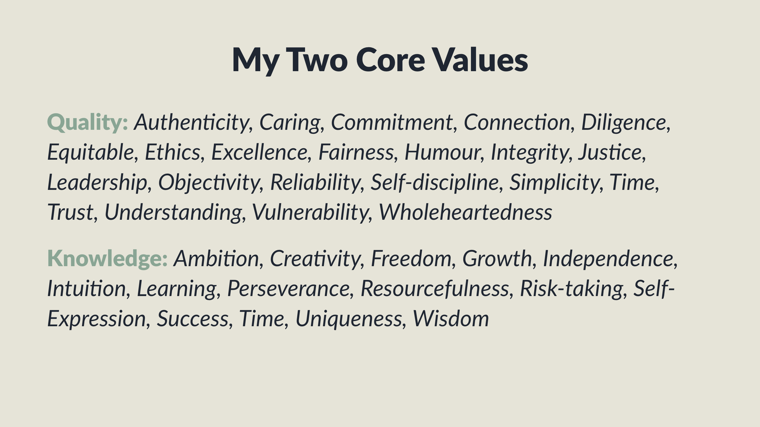 leadership core values essay